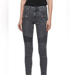 All Saints, Biker, Grey Color. Size W 27